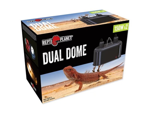 [90335003 1643410] Repti Planet Reflektorlampe Dual Dome 14 cm 2 x 150 W