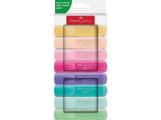 [90335149 1639121] Faber-Castell Textmarker Pastell 8er Pack Karton