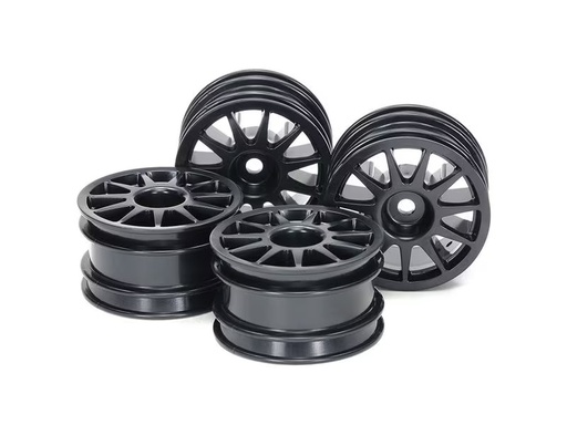 [90335194 1680065] Tamiya Felgen 11-Speichen, Schwarz, 24 mm, M-Chassis 1:10, 4 Stück