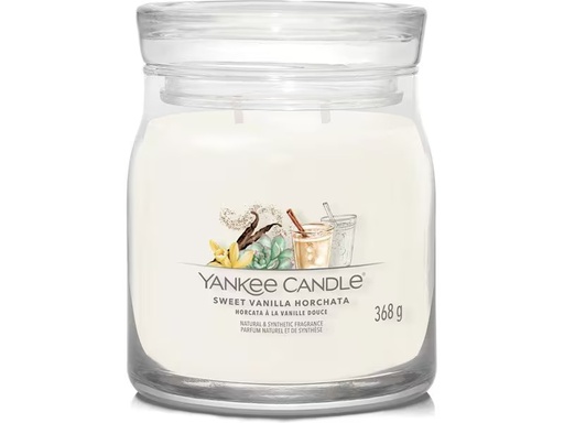 [90335287 1675543] Yankee Candle Signature Duftkerze Sweet Vanilla Horchata Medium Jar