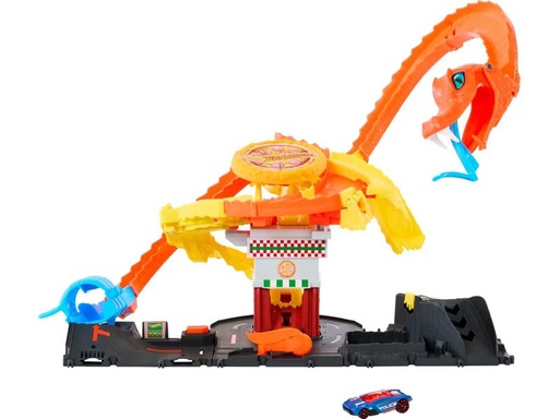 [90335447 1662258] Hot Wheels Hot Wheels City Cobra Slam Pizza Attack