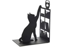 Trendform Buchstütze Fishing Cat Schwarz