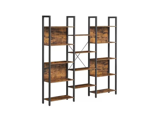 [90335779 1668528] VASAGLE Regal 158 cm x 166 cm, Nature/Schwarz