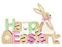 G. Wurm Aufsteller Happy Easter Hase Mehrfarbig