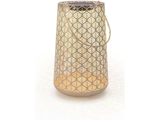 [90335994 1670217] STT Laterne Solar Antic Grafic, 46 cm, Hellbeige