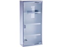 Zeller Present Erste Hilfe Schrank 27 x 12 x 57 cm, Silber
