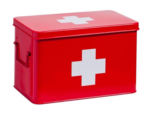 [90336278 1681489] Zeller Present Erste Hilfe Schrank 32 x 19.5 x 20 cm, Rot