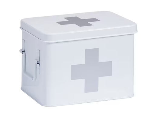 [90336310 1681487] Zeller Present Erste Hilfe Schrank 21.5 x 16 x 16 cm, Weiss