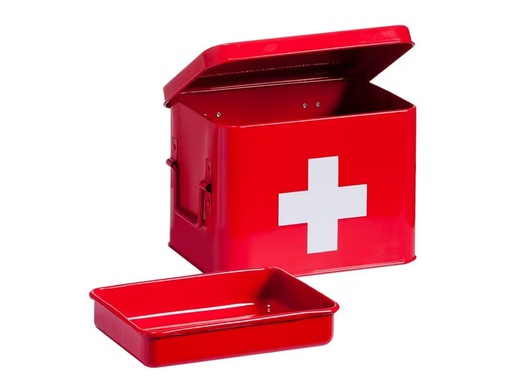 [90336389 1681486] Zeller Present Erste Hilfe Schrank 21.5 x 16 x 16 cm, Rot