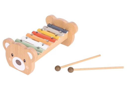 [90336423 1671711] Spielba Holzspielwaren Musikspielzeug Xylophon Bär