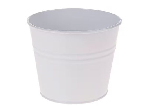 [90336484 1679736] Opiflor Zinktopf Jan 12 x 10 cm, Weiss