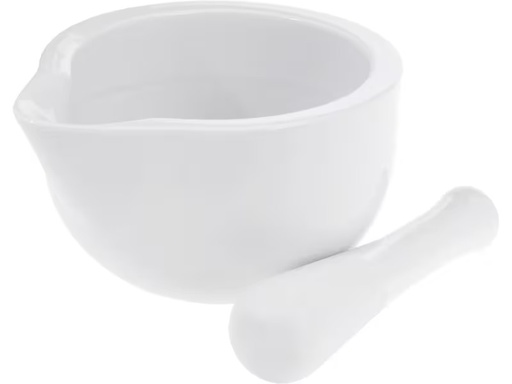 [90336639 1655289] FURBER Mörser mit Stössel 11 cm, Porzellan