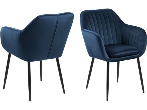 [90336782 1654944] AC Design Stuhl Emilia Dunkelblau