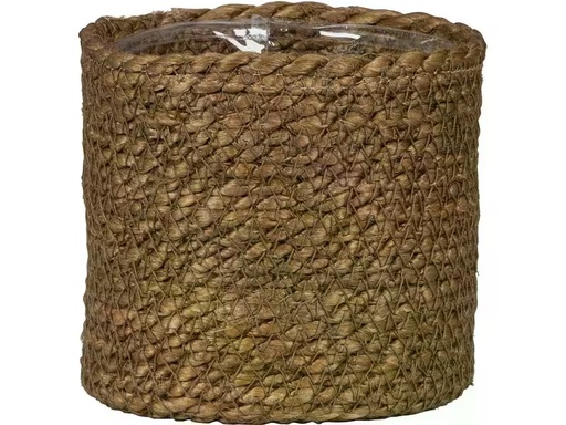 [90336897 1648705] scheurich Pflanzengefäss mit Folie 19 x 16 cm,  Dunkelbraun