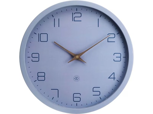 [90337006 1647006] NeXtime Wanduhr Eco Ø 30 cm, Blau