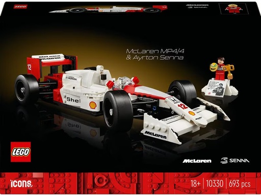 [90337008 1638766] LEGO® Icons McLaren MP4/4 &amp; Ayrton Senna 10330