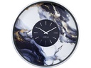 NeXtime Wanduhr Marble Duo Ø 48 cm, Silber