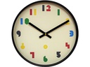 NeXtime Wanduhr Bit Ø 35 cm, Mehrfarbig