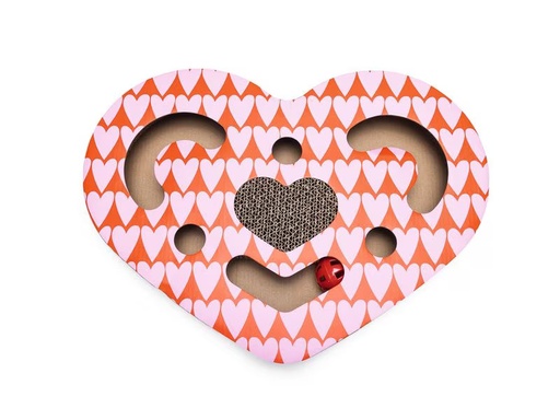 [90337149 1671542] Beeztees Karton Kratzbox Love, 40 x 30 x 5 cm