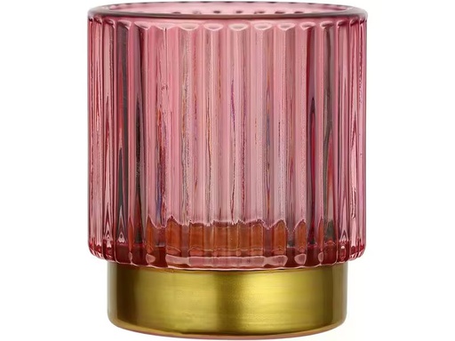 [90337167 1675275] EGLO Leuchten Windlicht Bezamby Gold/Rosa