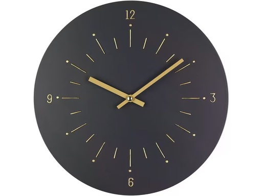 [90337272 1675325] EGLO Leuchten Wanduhr Takahagi Gold/Schwarz