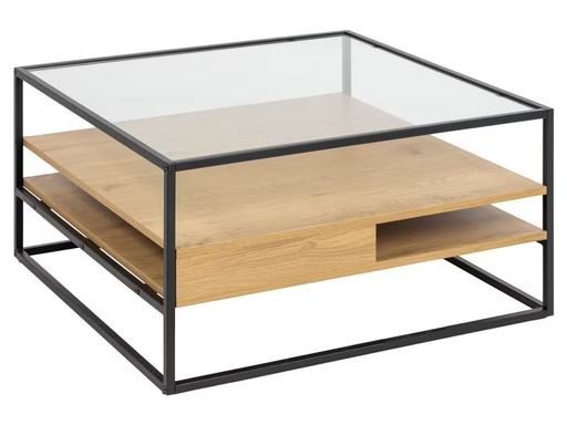 [90337322 1675812] AC Design Couchtisch Randolf 90 cm x 40 cm, Nature/Schwarz