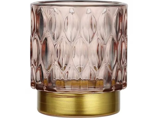 [90337373 1675277] EGLO Leuchten Windlicht Bezamby Gold/Rosa