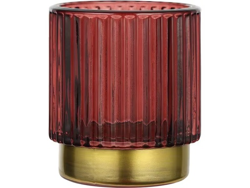 [90337416 1675274] EGLO Leuchten Windlicht Bezamby Gold/Rot