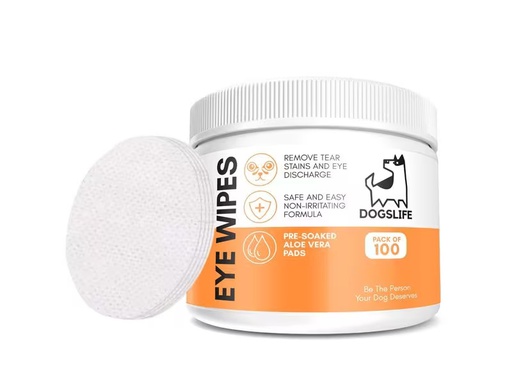 [90337461 1678554] DogsLife Augenreiniger Eye Wipes 100 Stück