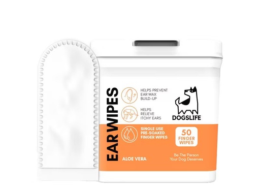 [90337502 1678551] DogsLife Ohrenreiniger Ear Wipes 50 Stück