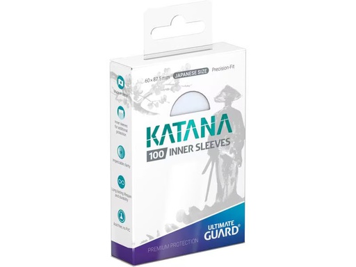 [90337529 1643756] Ultimate Guard Kartenhülle Katana Inner Sleeves Small Transparent (100)
