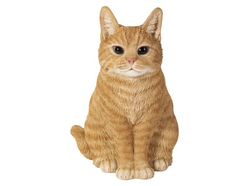 [90337932 1681751] Vivid Arts Dekofigur Katze Sitzend, 19.5 cm, Orange
