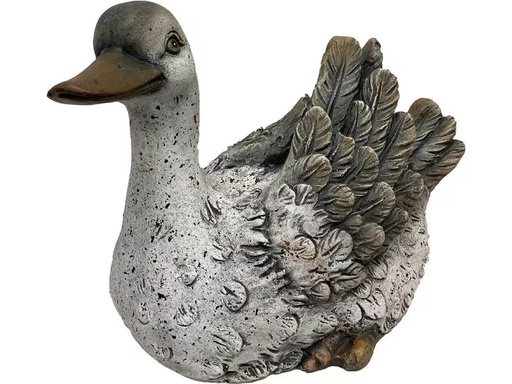 [90337967 1591364] Dameco Dekofigur Ente Grau, 31.8 x 18.7 x 23.5 cm
