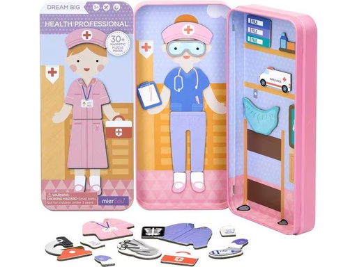 [90337997 1685556] mierEdu Kinderspiel Reise-Magnetspielbox – Krankenschwester