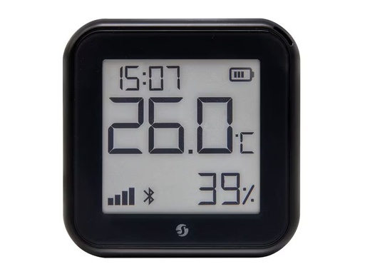 [90338050 1682102] Shelly WLAN-Luftfeuchte- und Temperatursensor H&amp;T Gen3, Schwarz