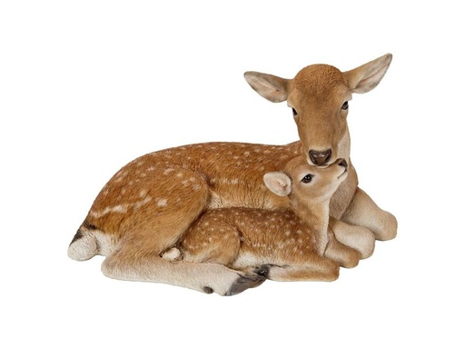 [90338062 1681747] Vivid Arts Dekofigur Hirsch mit Kitz 24.5 cm