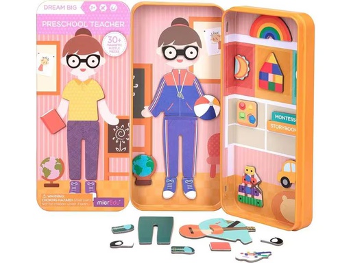 [90338101 1685557] mierEdu Kinderspiel Reise-Magnetspielbox – Lehrerin