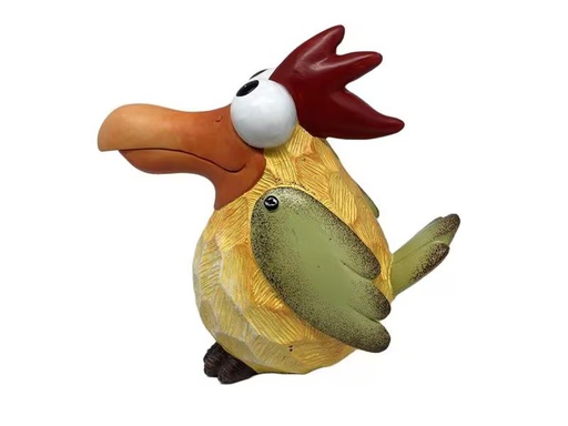 [90338142 1591351] Dameco Dekofigur Vogel gelb 9.5 x 14 x 16 cm