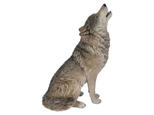 [90338201 1681748] Vivid Arts Dekofigur Sitzender Wolf 30 cm