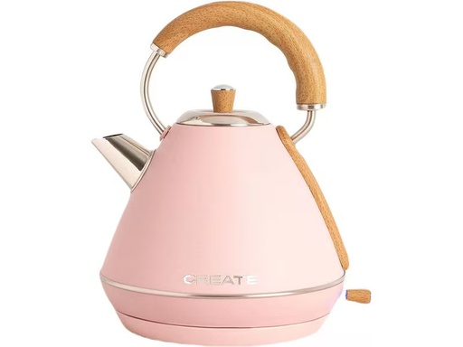 [90338205 1674765] Create Wasserkocher Retro L 1.7 l,  Pastelrosa