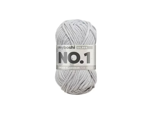 [90338352 1688558] myBoshi Wolle Nr.1 Silber 50 g, 55 m