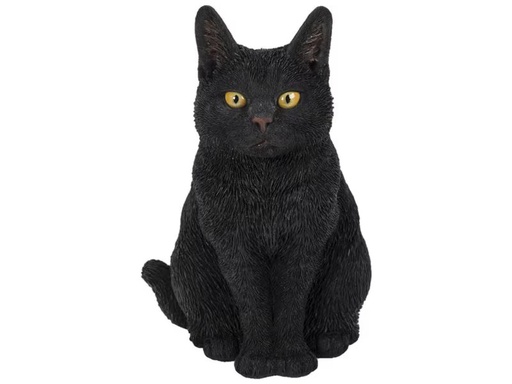 [90338382 1681754] Vivid Arts Dekofigur Katze Sitzend, 19.5 cm, Schwarz