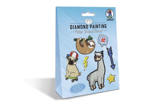 [90053980 1032003] URSUS Motivsticker Diamond Painting Animal Blau  1 Stück