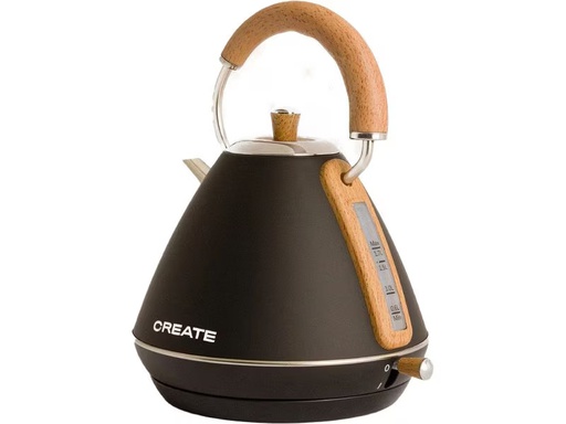 [90338473 1674767] Create Wasserkocher Retro L 1.7 l, Schwarz