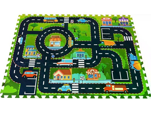 [90338494 1664343] Knorrtoys Puzzlematte Strasse 12-teilig