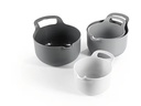 GOURMETmaxx Schüssel 4-teilig, , 1 Stück, Grau/Schwarz/Weiss