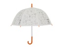 Esschert Design Bastelset Schirm Hunde zum Bemalen Orange/Weiss