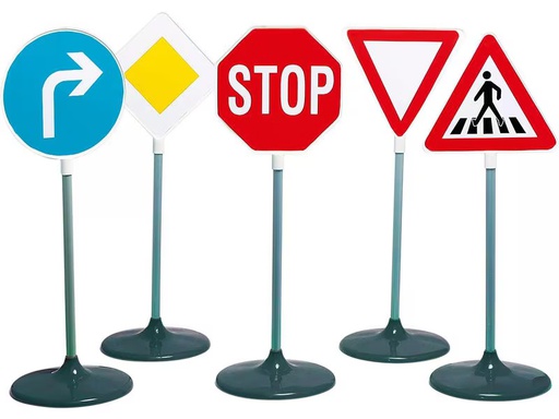 [90338683 1682757] Klein-Toys Strassenverkehr Verkehrsschilder-Set 5-teilig