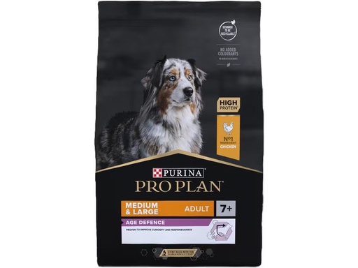 [90338685 1279468] Purina Pro Plan Trockenfutter M/L Adult 7+ Age Defense Huhn, 3 kg