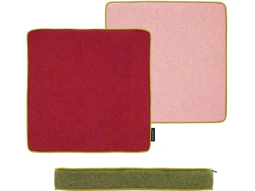 [90338707 1687634] Remember Sitzkissen Cranberry 40 x 40 cm, Grün/Rosa/Rot